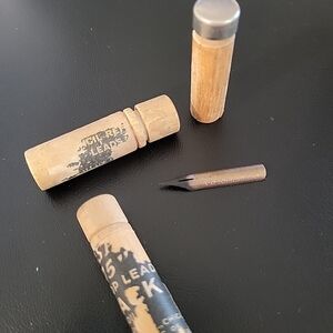 Vintage Calligraphy Nib And Wooden Pencil Lead